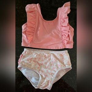 Pink Ruffle Butt Bikini Set